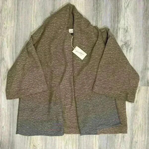 NWT Universal Thread Oversized Open-Front Cardigan Sweater Shrug Tan Size OSFM